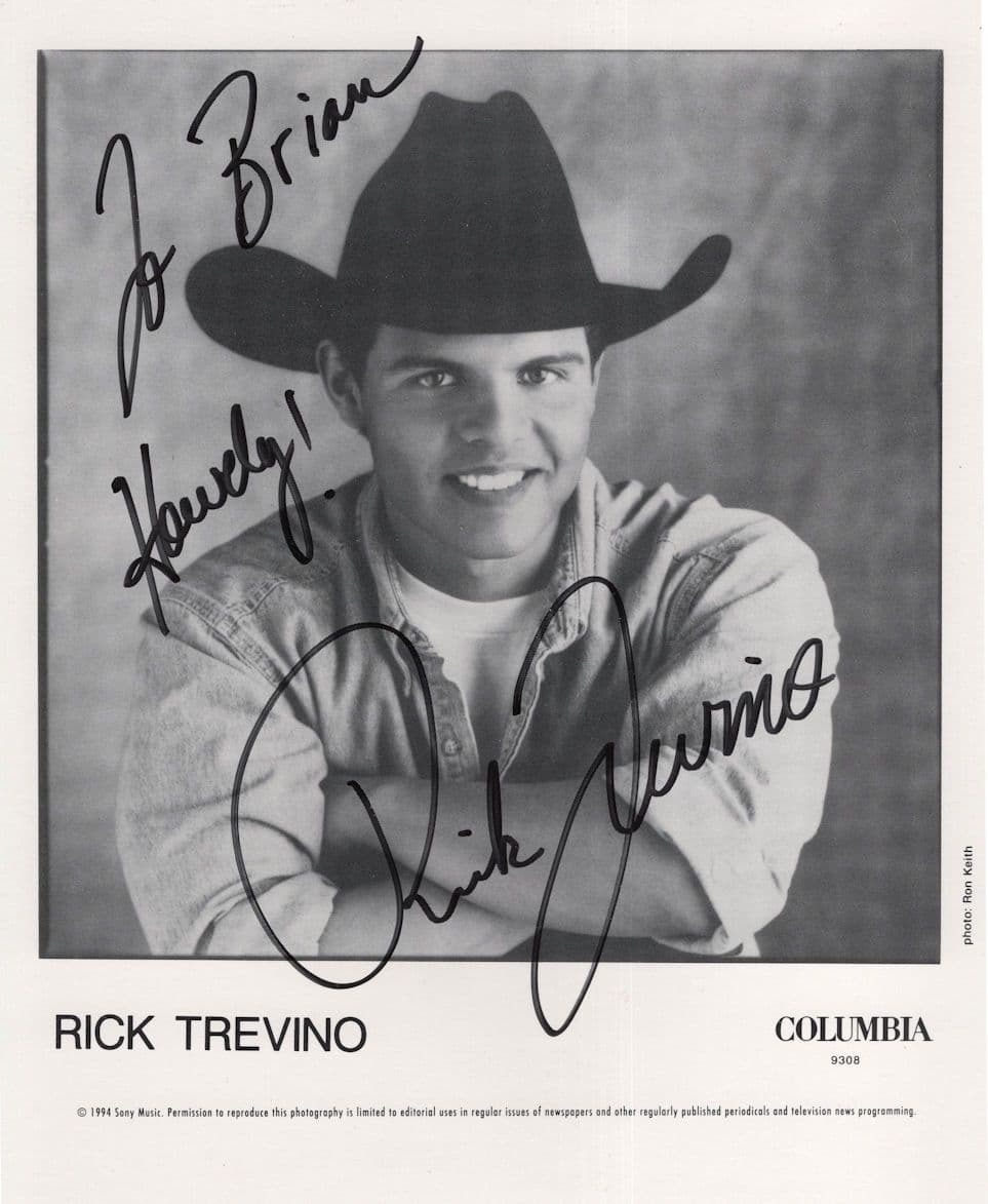 Rick Trevino Columbia Records Country & Western 10x8 Hand Signed Photo