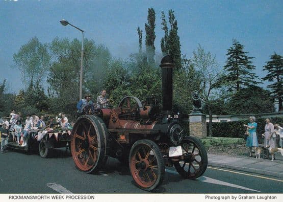 Rickmansworth Fete Week Parade Procession Hertfordshire Council 1980s Postcard