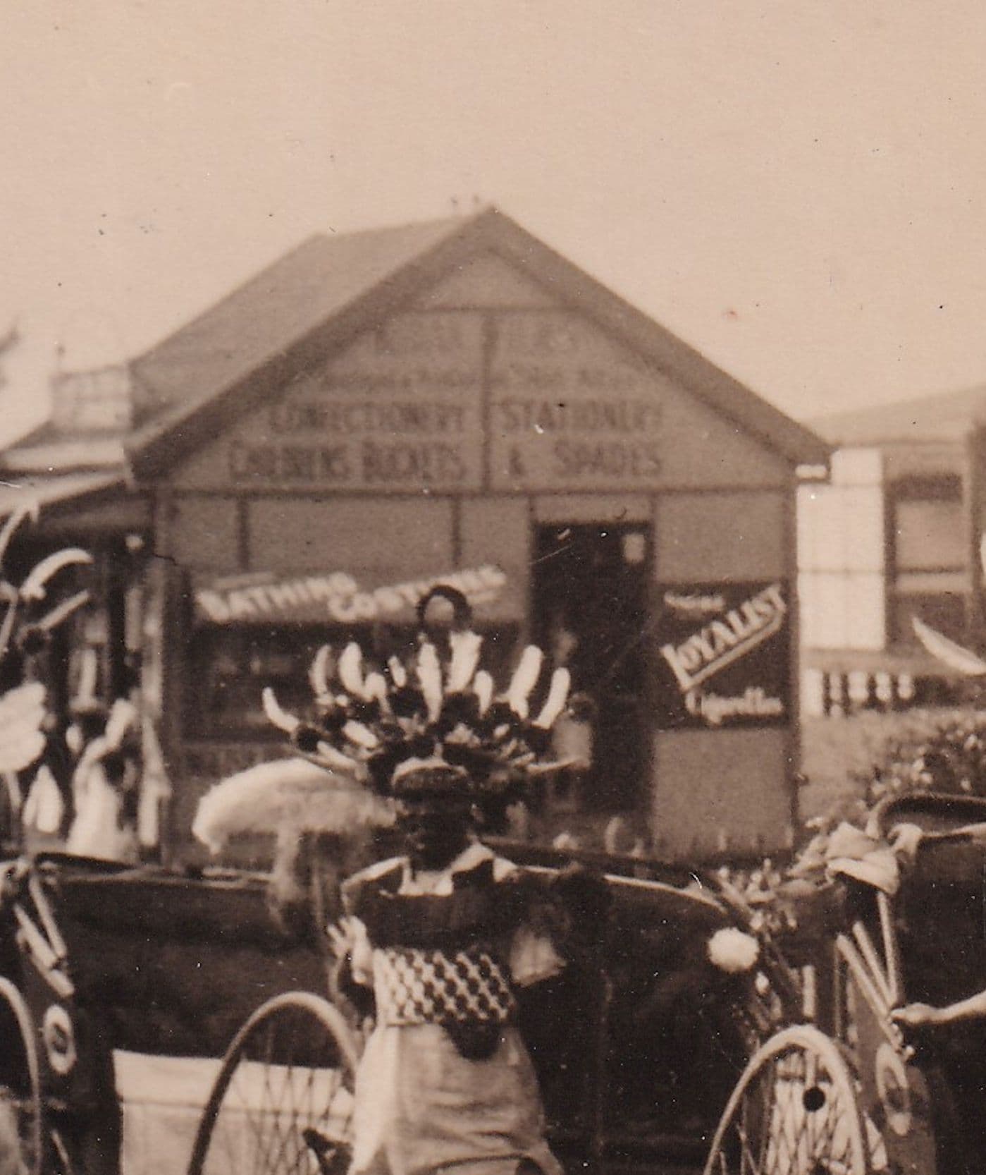 Ricksha Boys at South Africa Sweet Beach Shop RPC Old Postcard
