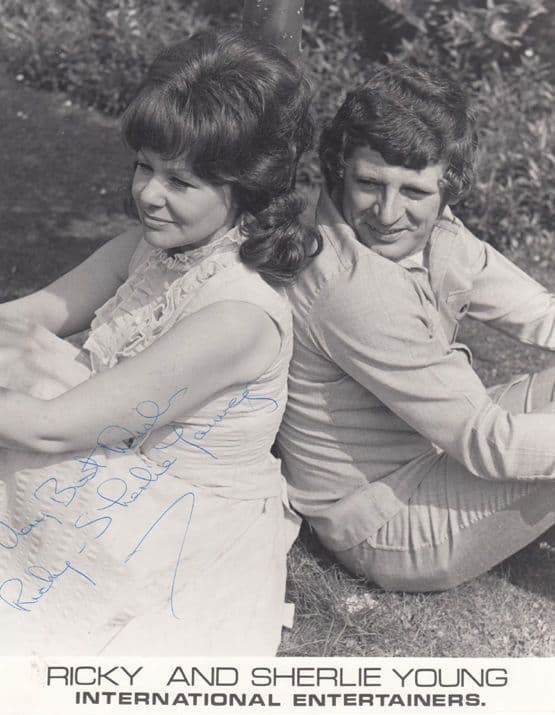 Ricky & Sherlie Young Hand Signed Giant Photo