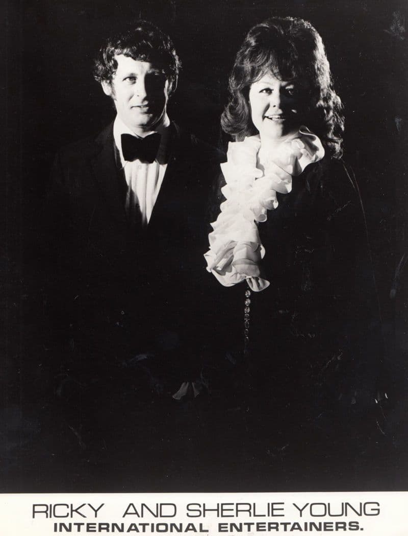 Ricky & Sherlie Young Jimmy Laycock Hand Signed Giant Photo & Private Letter