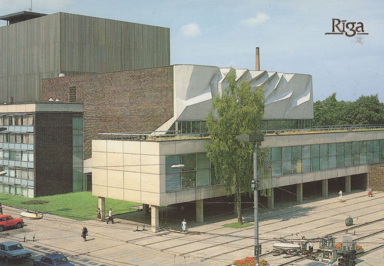 Riga Rainis Academic Soviet Art Theatre Postcard
