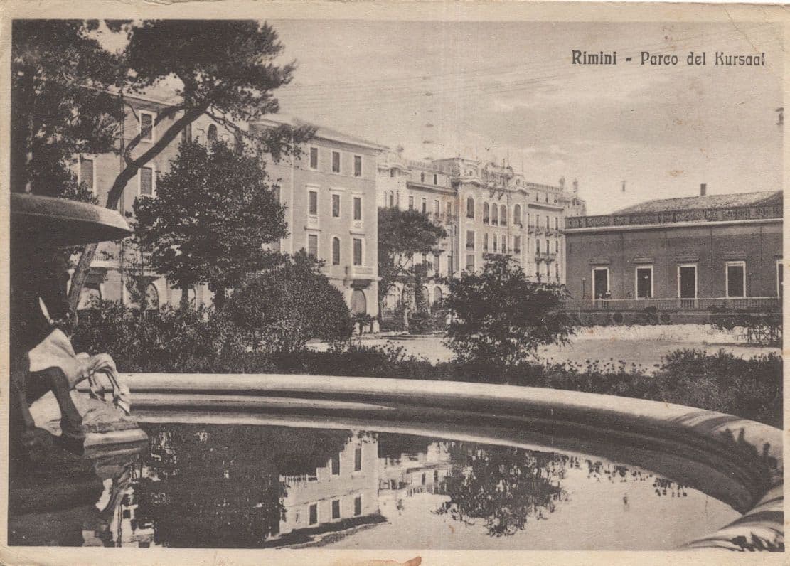 Rimini Parco Del Kursaal Amazing Italian Pond Reflections Postcard