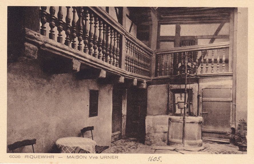 Riqeuwihr Maison Vve Urner House Antique French Postcard