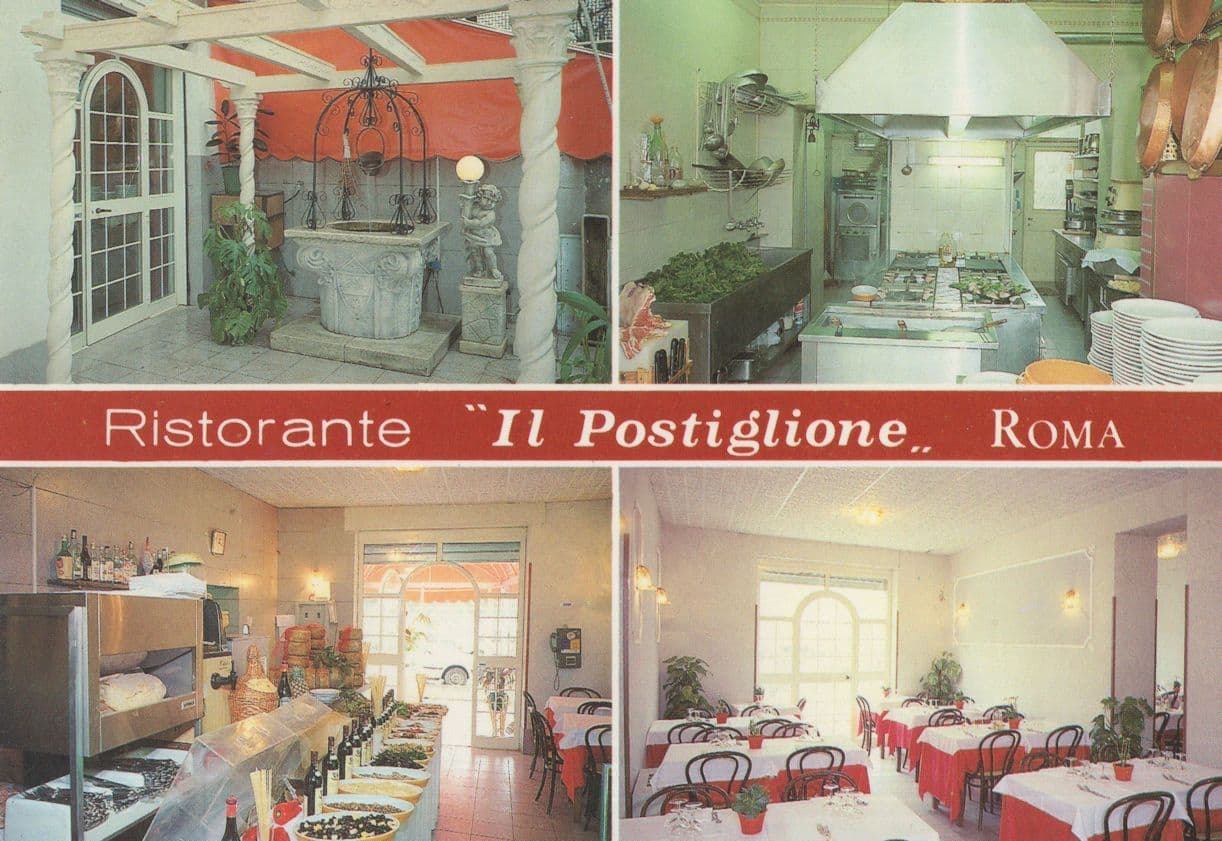 Ristorante Il Postiglione Roma Italy Restaurant Hotel Postcard