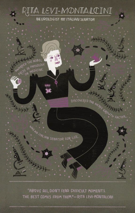 Rita Levi Montalcini Italian Neurologist Biologist Scientist Postcard