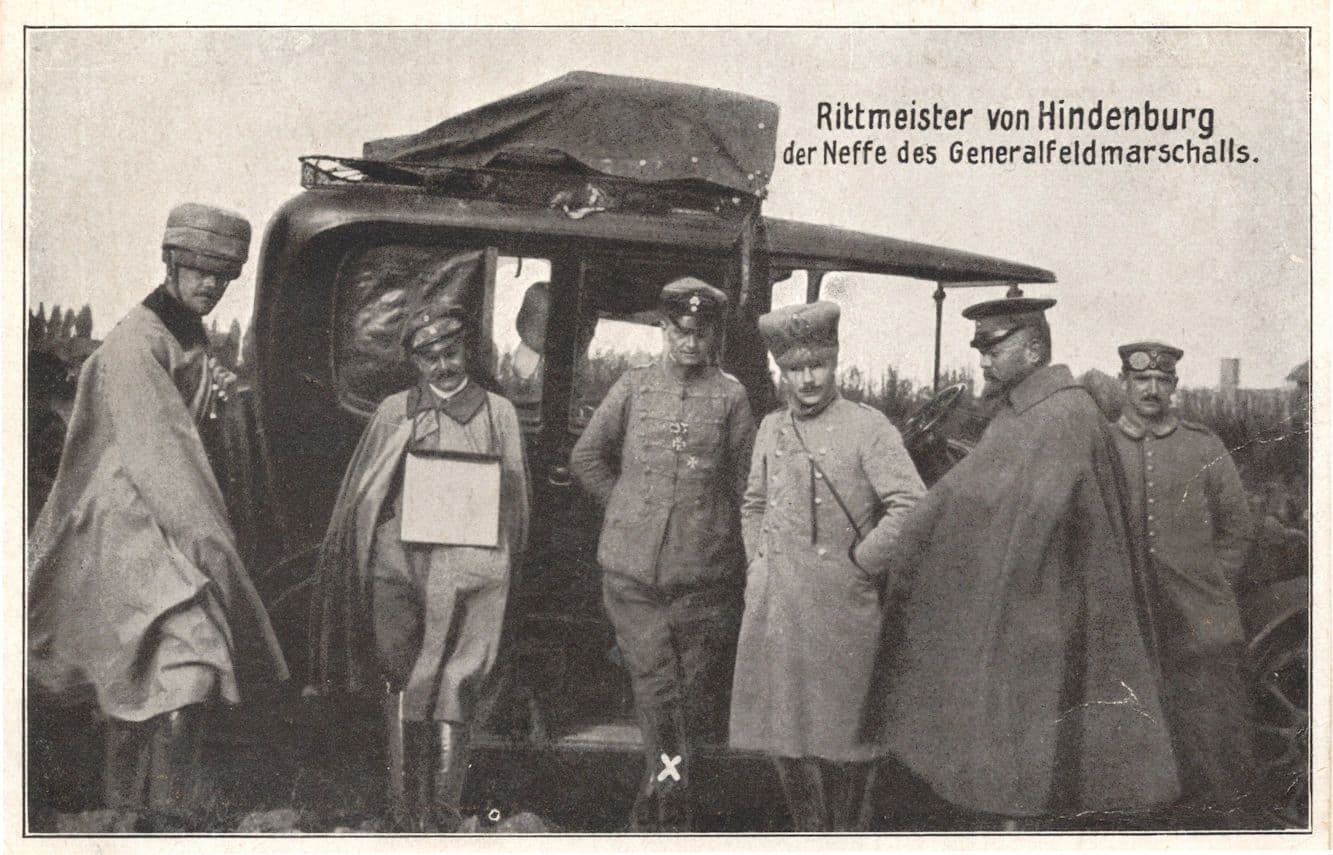 Rittmeister Von Hindenburg German Marshalls WW1 Sent By Bayer Soldier Postcard