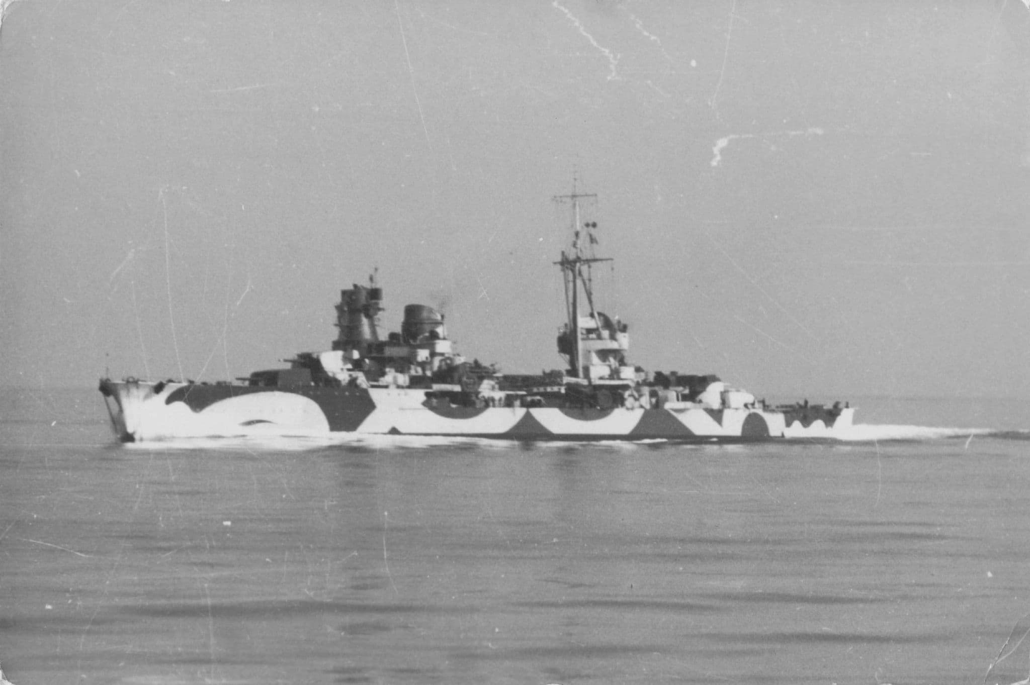 RN Montecuccolini WW1 Ship Real Photo Postcard
