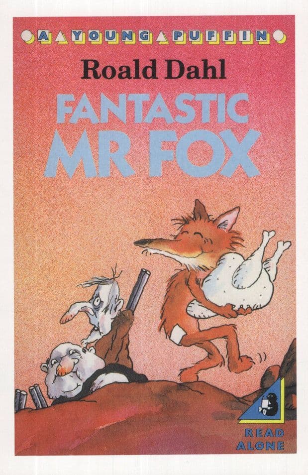 Roald Dahl Fantastic Mr Fox 1988 Book Postcard