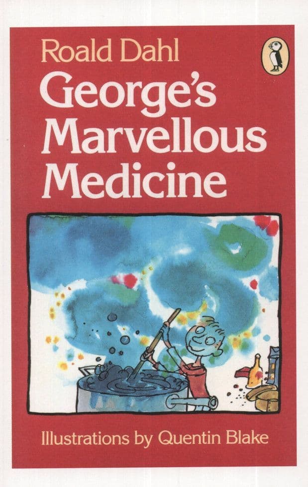 Roald Dahl Georges Marvellous Medicine 1982 Book Postcard