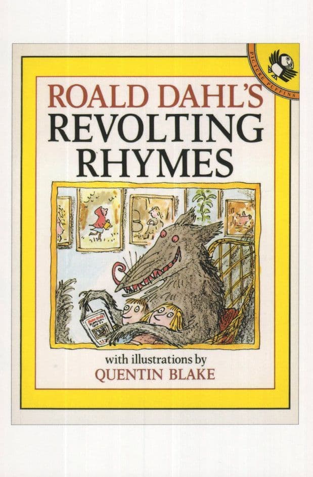Roald Dahl Revolting Rhymes 1984 Book Postcard