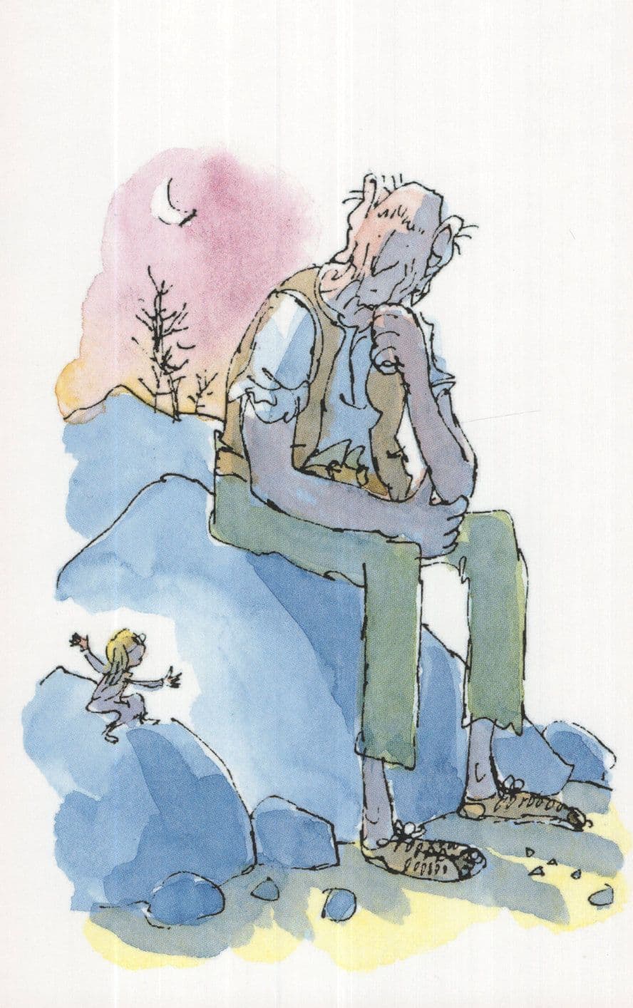 Roald Dahl The BFG I'm A Very Mixed Up Giant Postcard