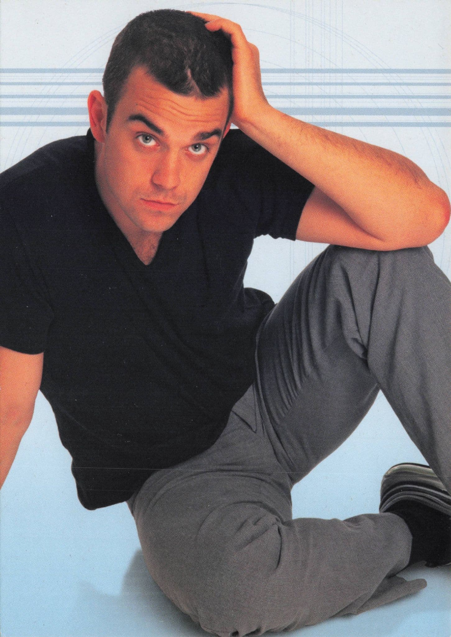 Robbie Williams Pop Music Rare Reflex Photo Postcard