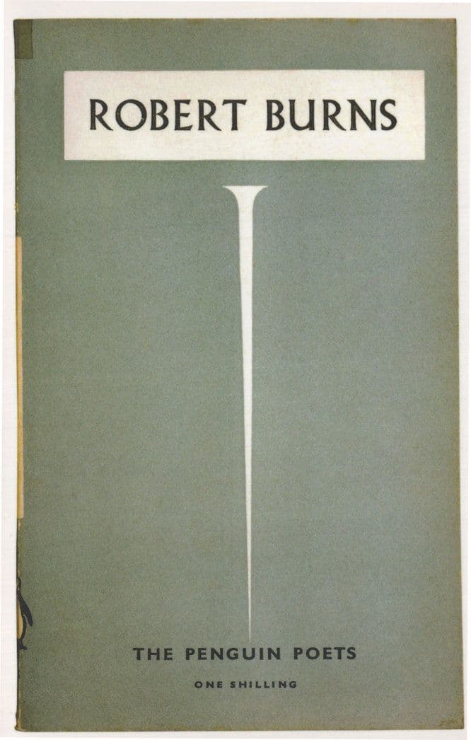 Robert Burns The Penguin Poets 1946 Book Postcard