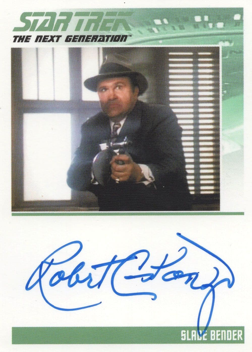 Robert Costanzo as Slade Bender Star Trek Hand Signed Autograph Photo Card