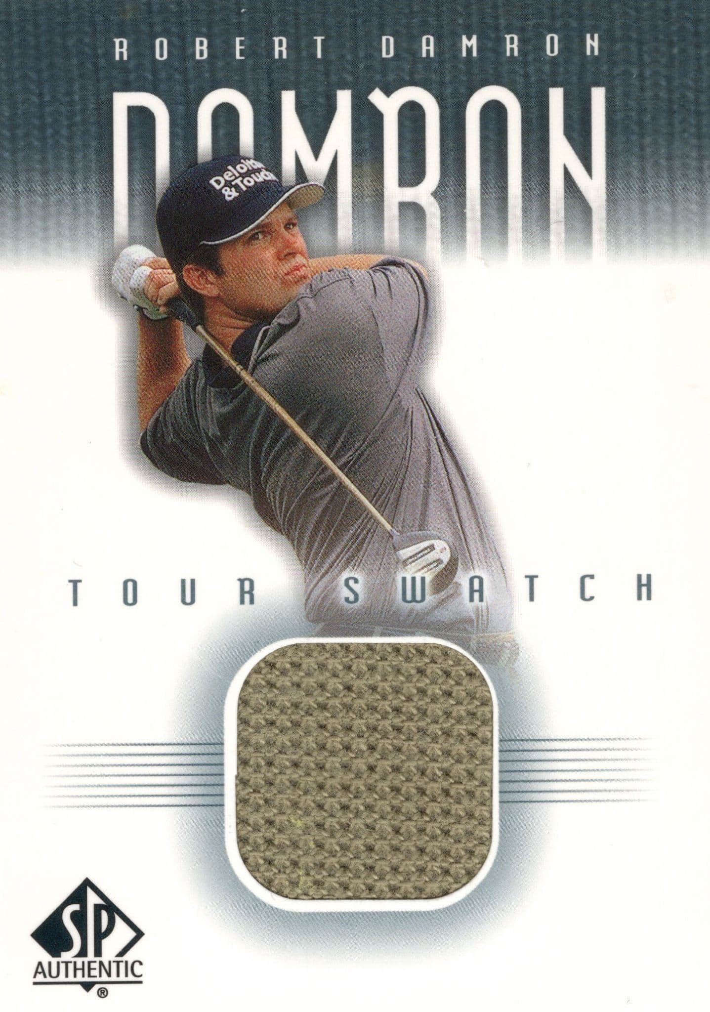 Robert Damron Upper Deck Worn Tour Swatch Shirt Golf Rare Card