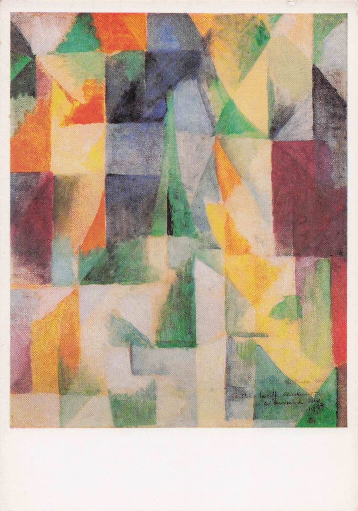 Robert Delaunay Windows Open Simultaneously 1912 Painting Postcard