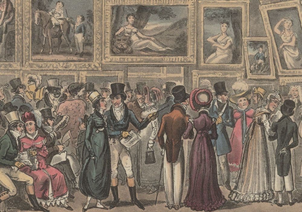 Robert & George Cruikshank A Shilling Well Laid Out London Painting Postcard