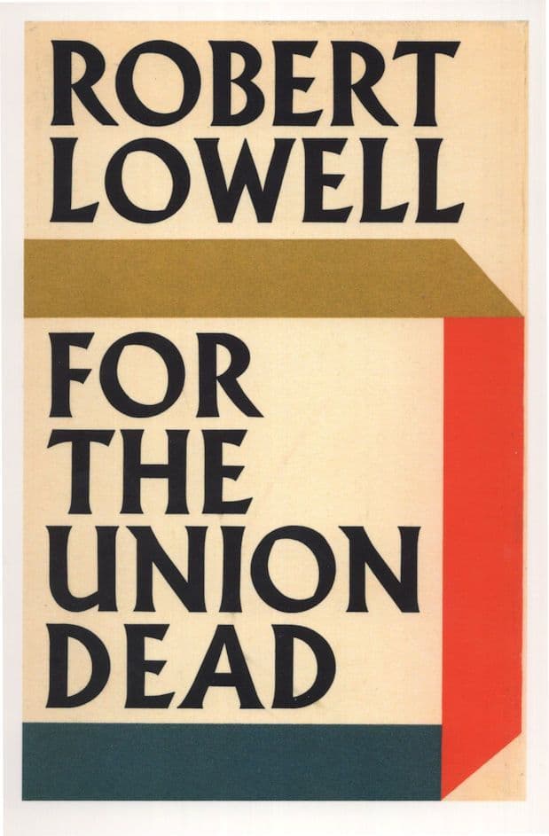 Robert Lowell For The Union Dead 1965 Book Postcard