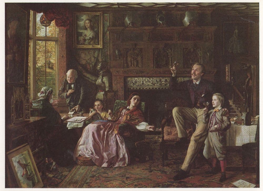Robert Martineau The Last Day In The Old Home Painting Postcard