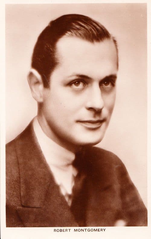 Robert Montgomery Movie Actor Old Real Photo Postcard
