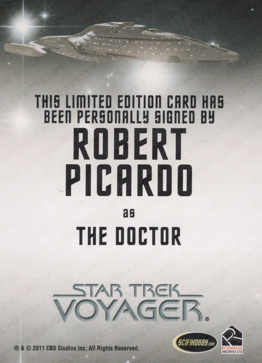 Robert Picardo Star Trek Voyager Heroes & Villains Signed Autograph Card