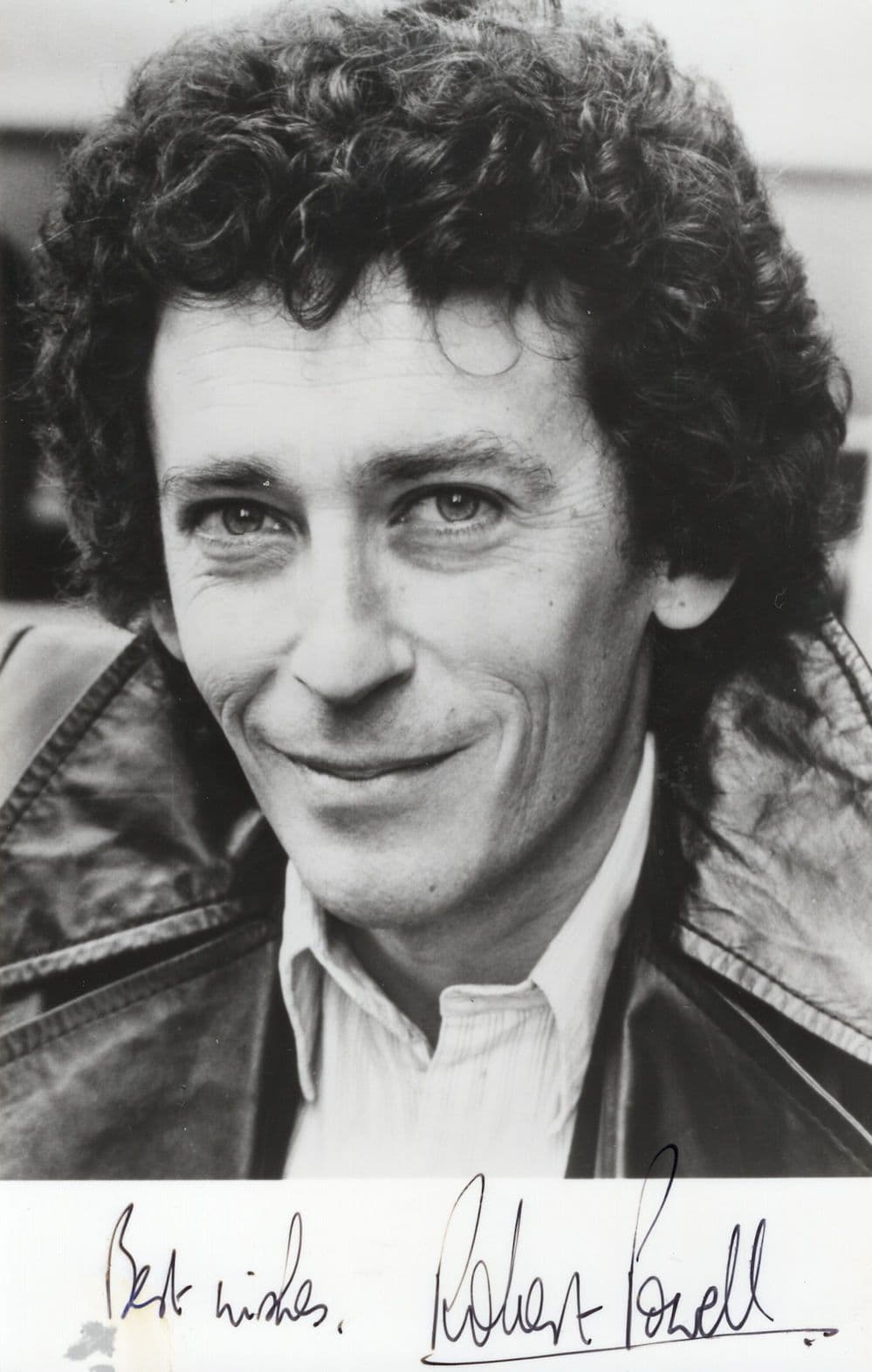 Robert Powell of The 39 Steps Printed Vintage Signed Photo