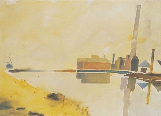 Robert Soden Fog Lea Navigation Painting Postcard