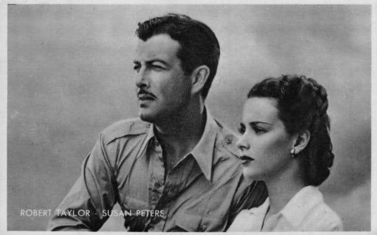 Robert Taylor Susan Peters Rare Kwatta Belgium Postcard Size Film Photo