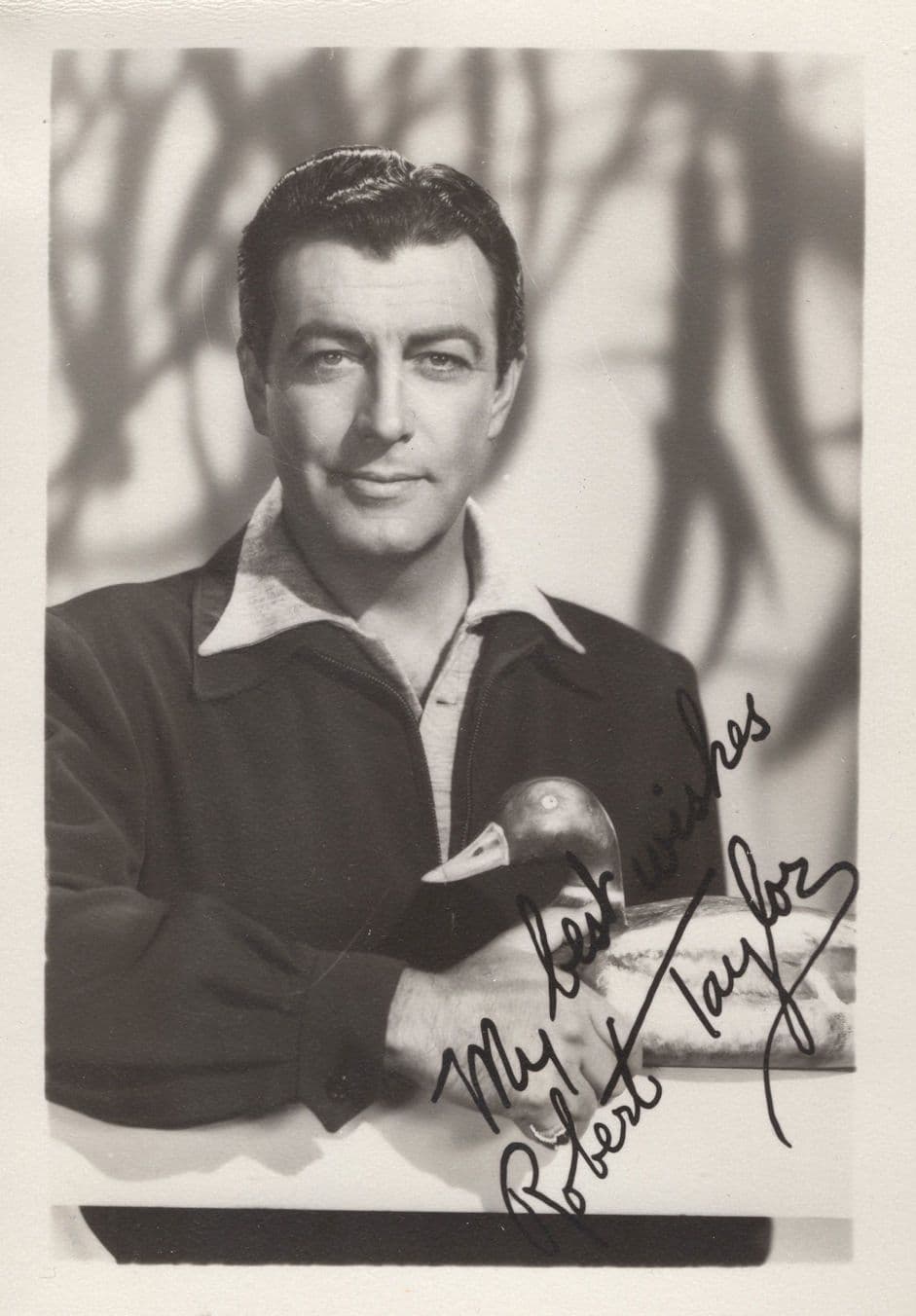Robert Taylor Vintage German Printed Signed Photo