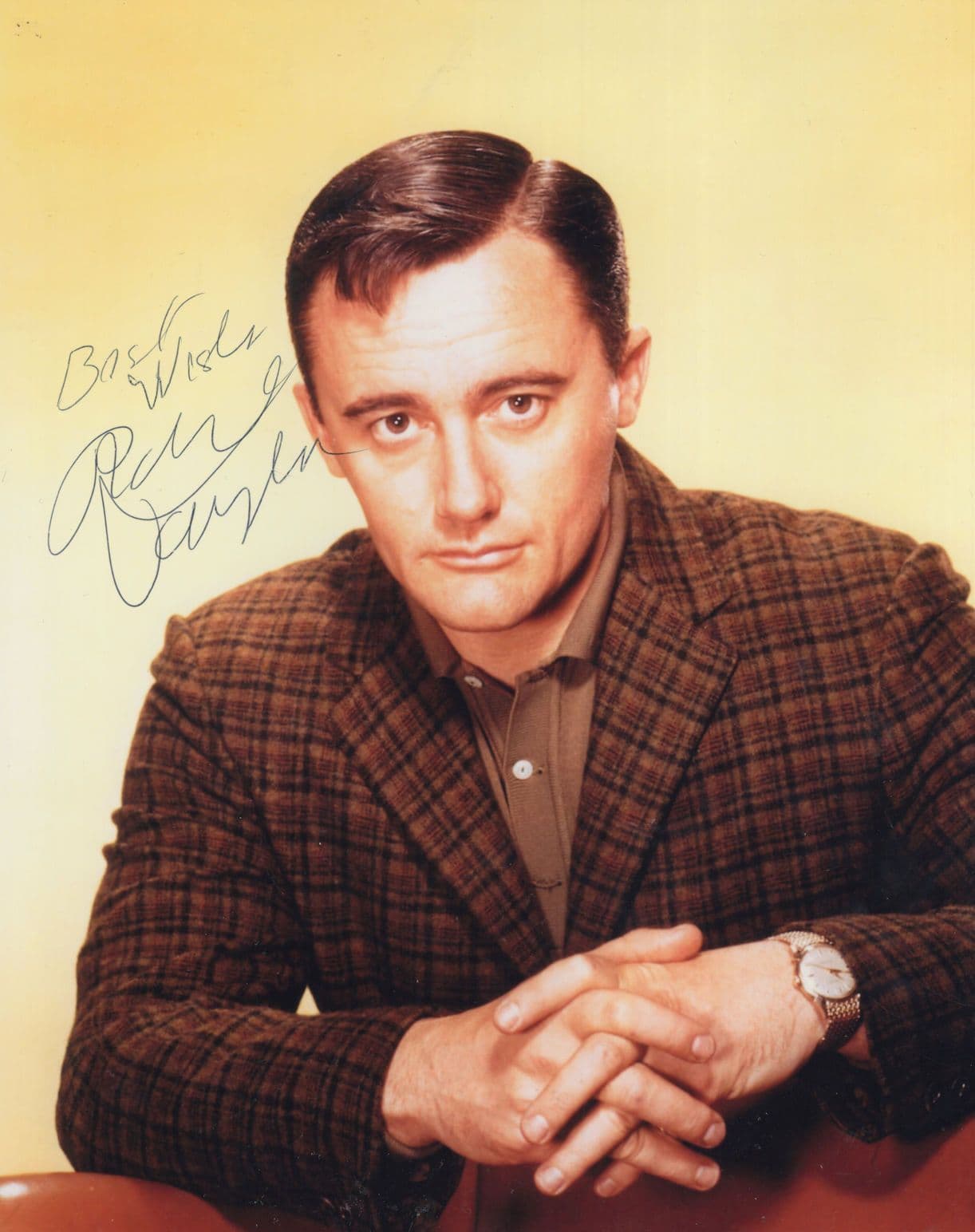 Robert Vaughan The Man From Uncle 10x8 Hand Signed Photo