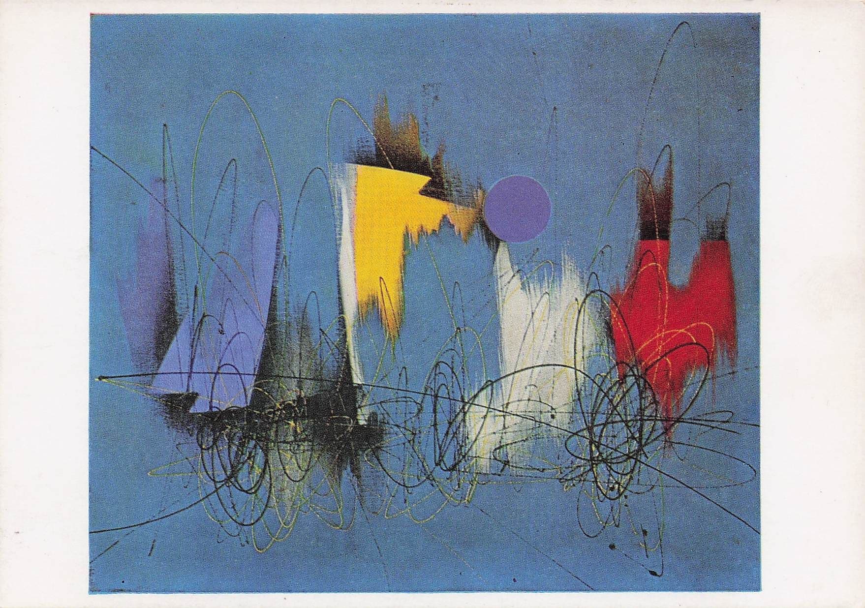 Roberto Crippa Aurora Borealis Tate Gallery Painting Postcard