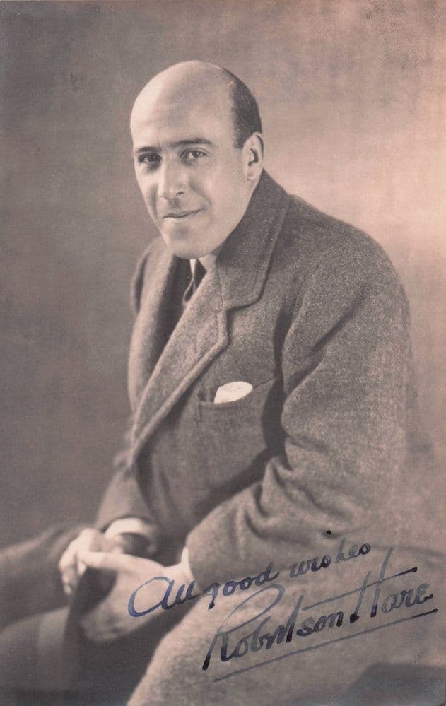 Robertson Hare Vintage EX Hand Signed Autograph Photo Postcard