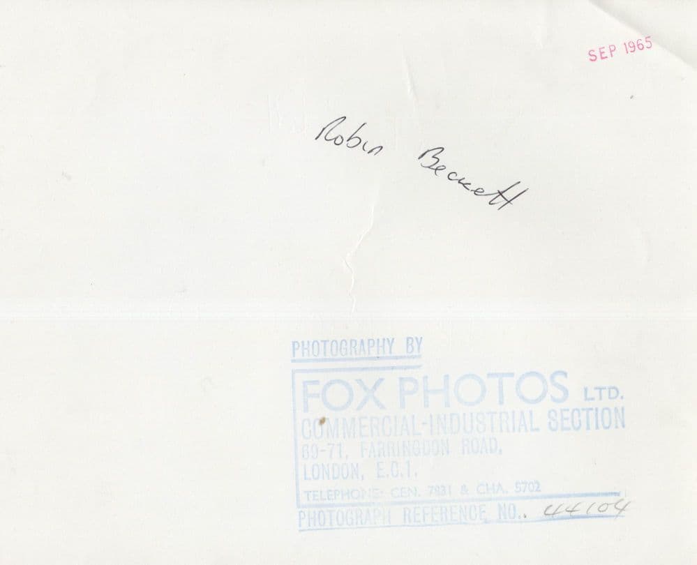 Robin Beckett Norfolk Water Skiing Slalom Sports Hand Signed Press Photo