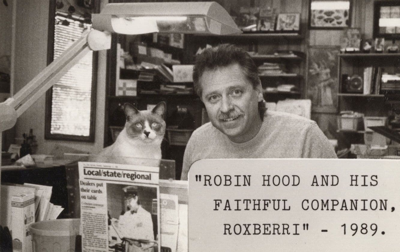 Robin Hood & His Faithful Companion 1989 Advertising Postcard