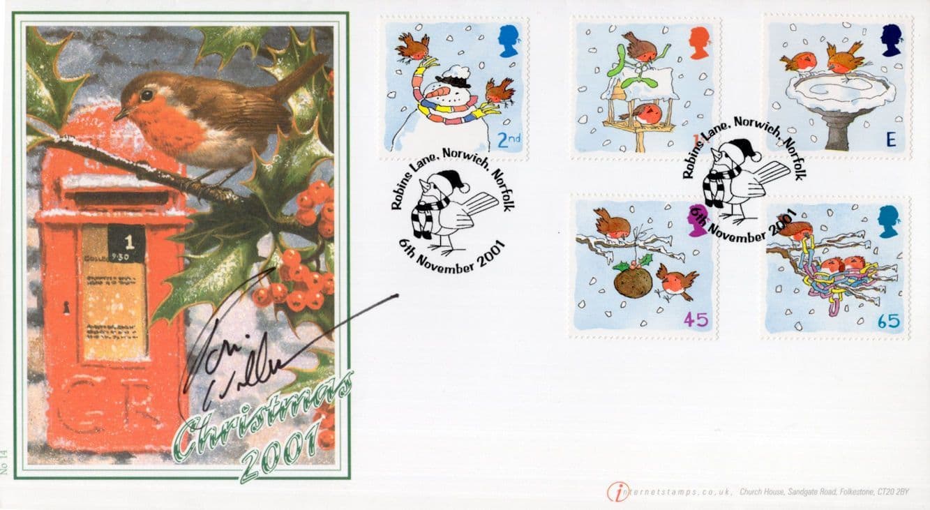 Robin Williams Historic Film Actor Rare Hand Signed Buckingham FDC