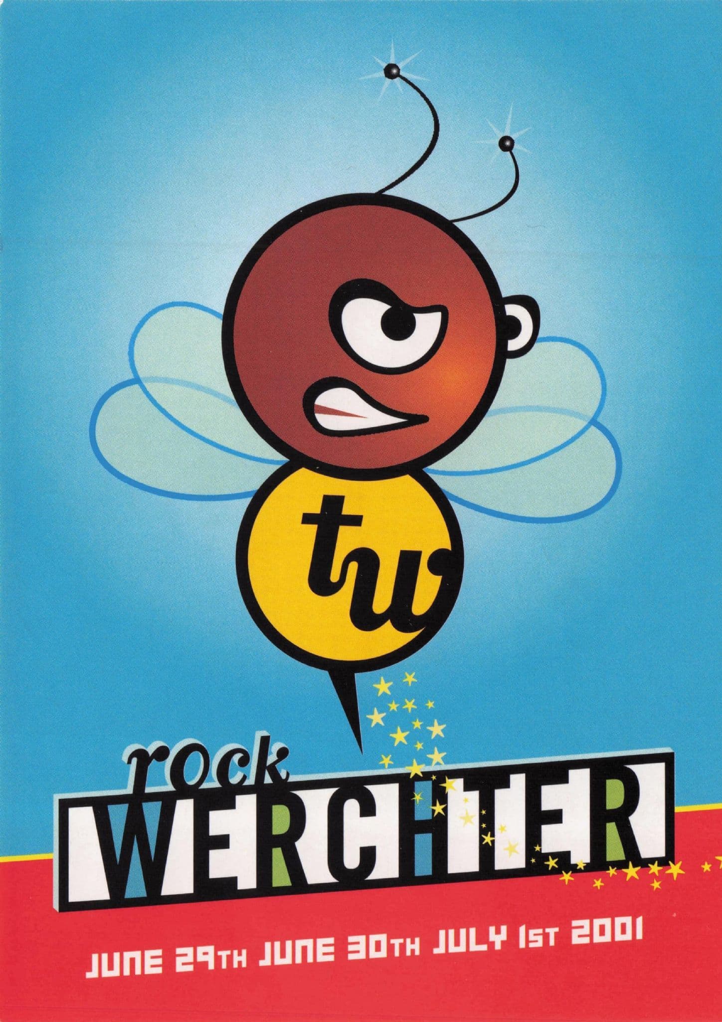 Roch Werchter Belgium Indie Pop Rock Music Festival 2001 Postcard