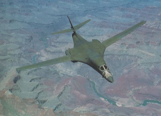 Rockwell B-1B American Air Force Plane Aircraft Rare Postcard