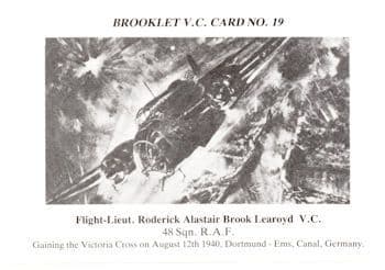 Roderick Learoyd 48th Squadron RAF WW2 Bombing Mission Victoria Cross Postcard