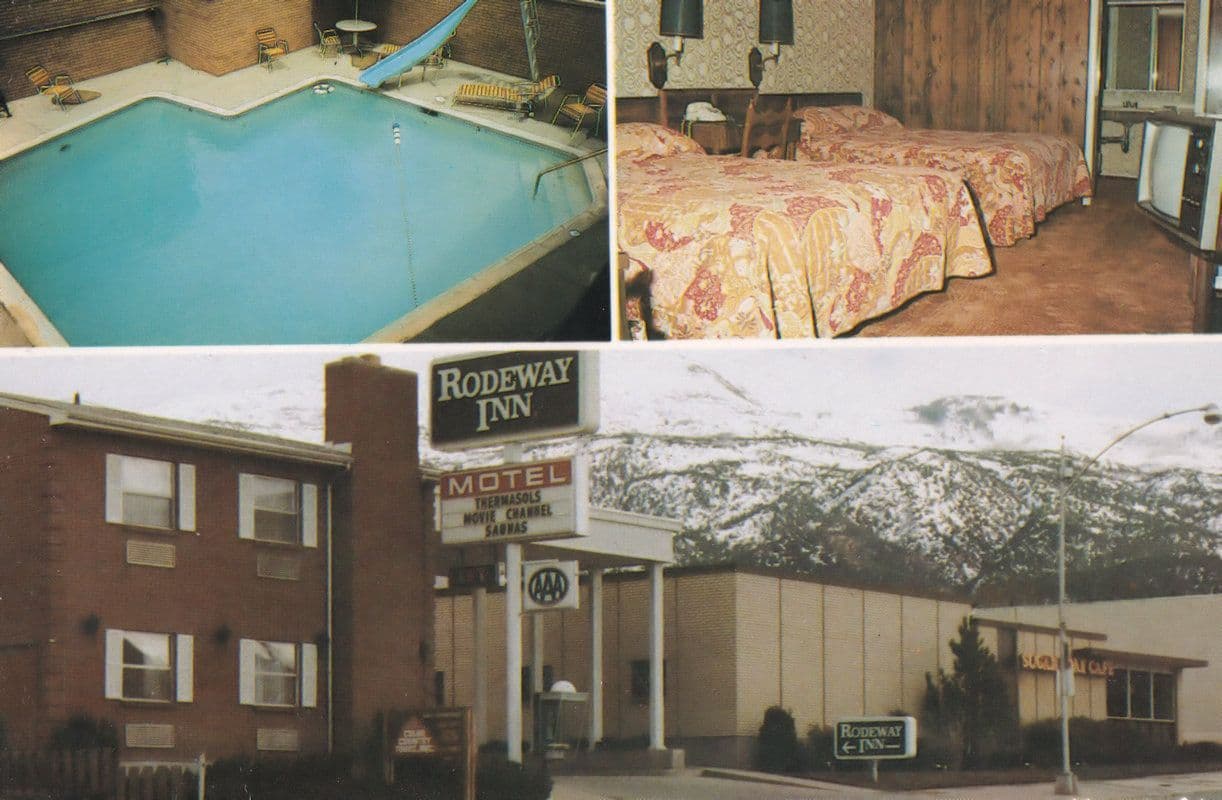 Rodeway Inn Sugar Loaf Cafe Cedah Utah Bedroom Swimming Pool Postcard