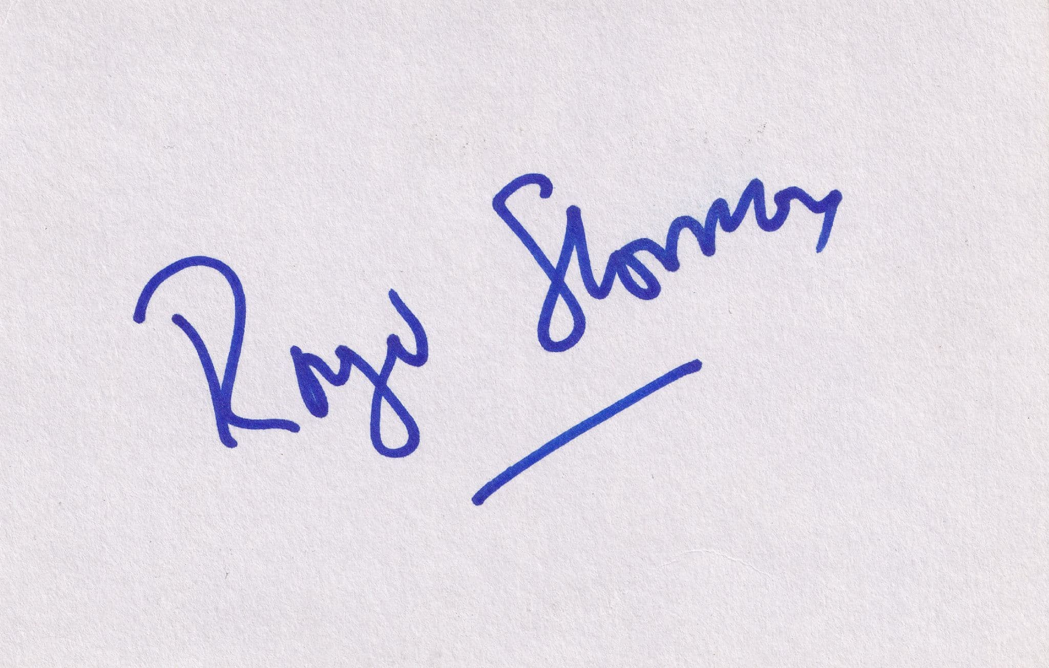 Roger Sloman Eastenders Hand Signed Card & Photo Ephemera