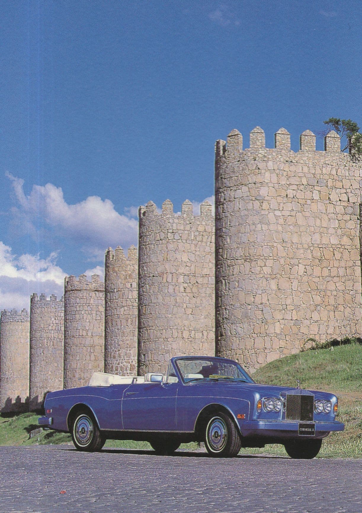 Rolls Royce Corniche Car Stunning Rare Castle 1980s Postcard
