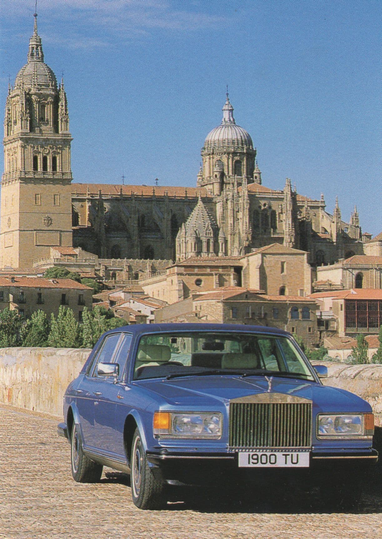 Rolls Royce Silver Spur 1980s Car Personal Number Plate Postcard