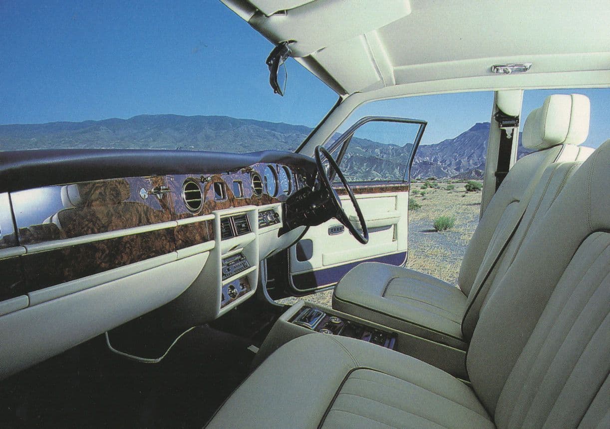 Rolls Royce Silver Spur 1980s Interior Steeling Wheel Rare Postcard