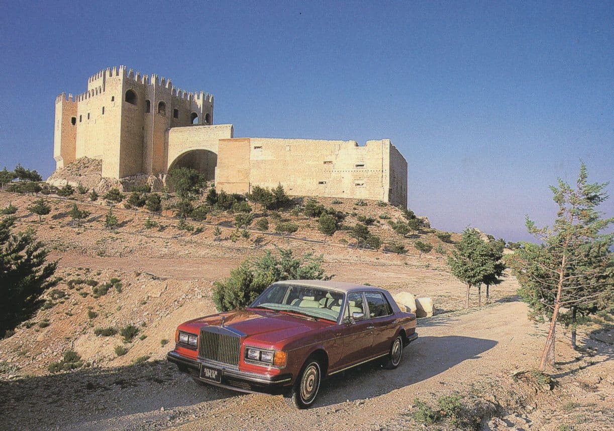 Rolls Royce Silver Spur Classic Car Stunning Rare Castle Postcard
