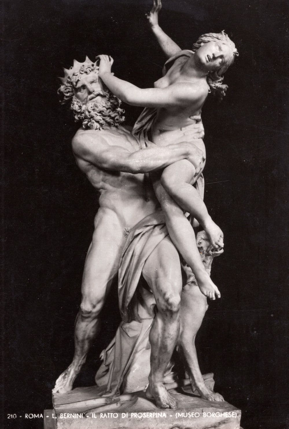 Roma Bernini Il Ratto Di Proserpina Museo Borghese Statue Postcard