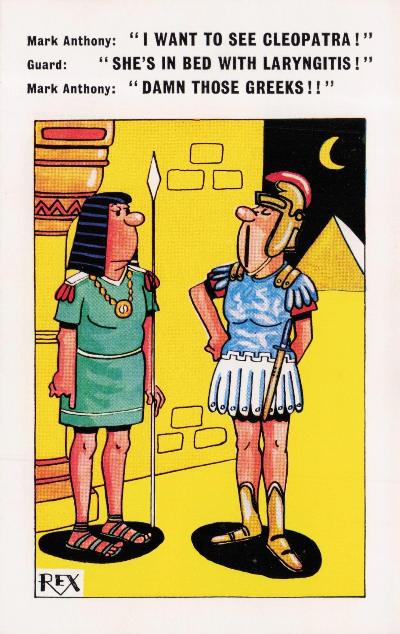Roman Guards Rome Sex Gossip Chat Old Comic Postcard
