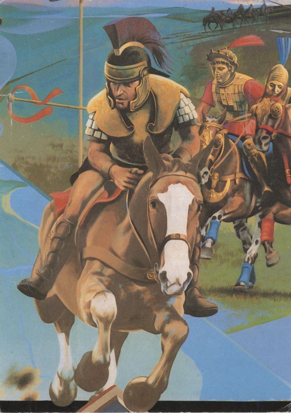 Roman Rome Sports Horse Race Richester Museum Mural Postcard
