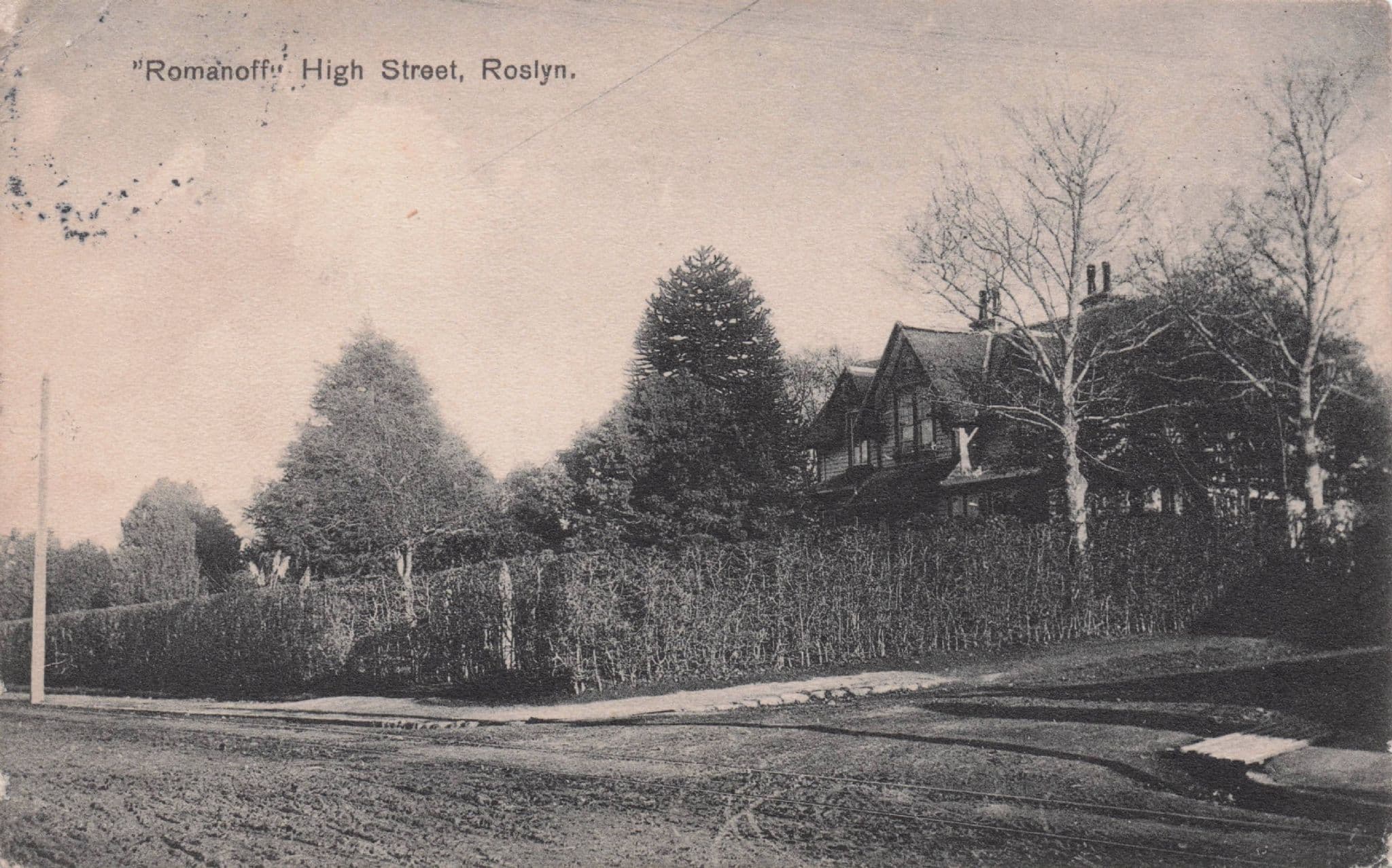 Romanoff High Street Roslyn New Zealand Rare Old Postcard