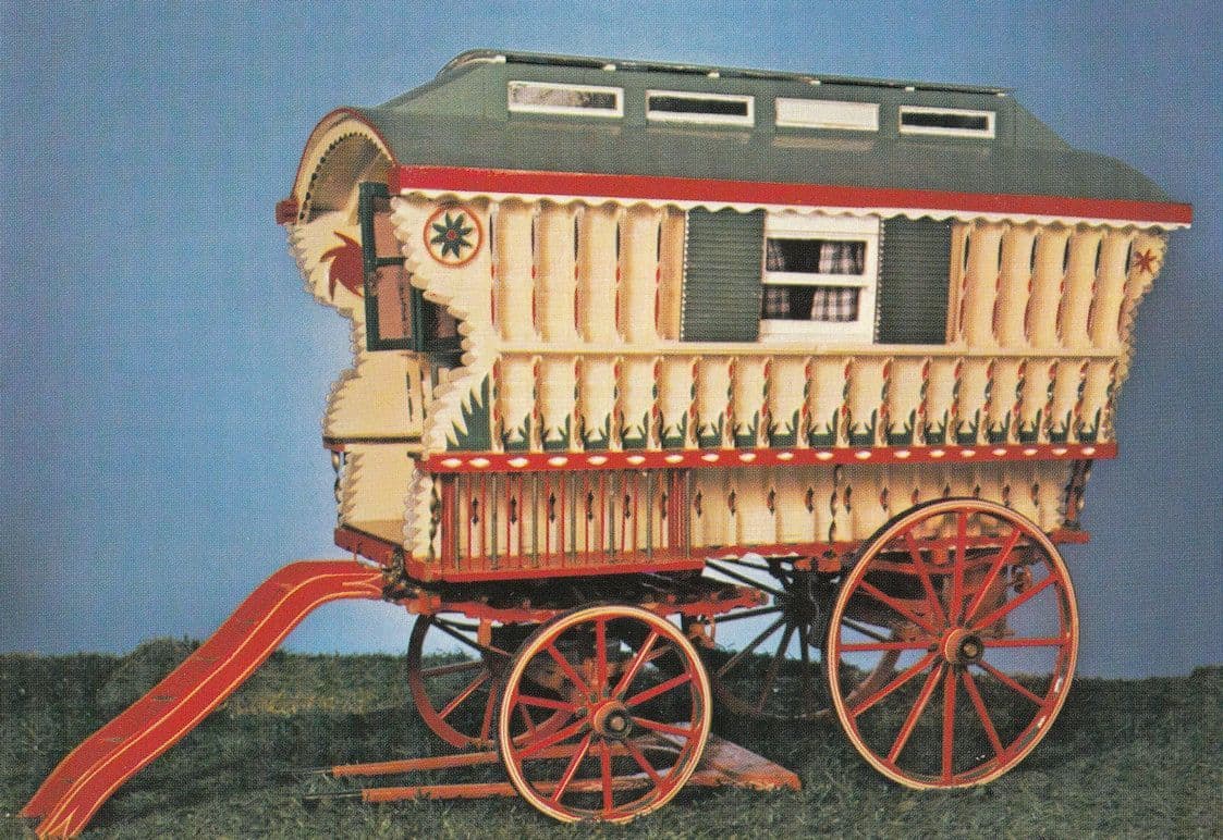 Romany Caravan Model at Pickering Yorkshire Postcard